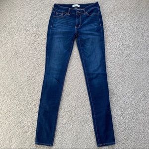 abercrombie dark wash skinny jeans 25 0